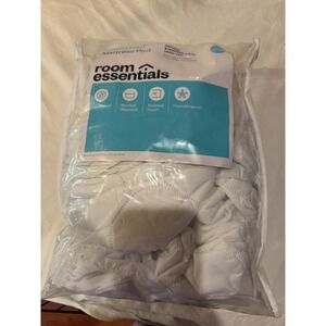 Room Essentials Waterproof Mattress Pad White Twin Twin XL Deep Fit Protector